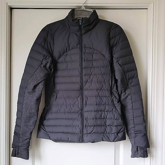 lululemon athletica Jackets & Blazers - Lululemon Fluff Off Black Herringbone Jacket 8